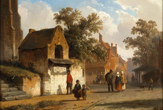 Cornelis Springer - A Village Road.webp