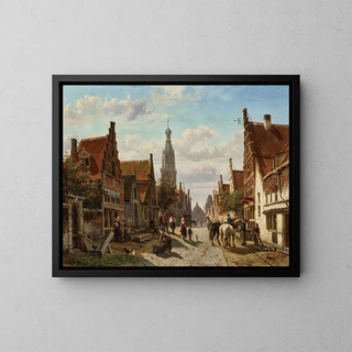 Cornelis Springer - De Vijzelstraat te Enkhuizen.webp