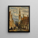 Die Turm der Glocke in Edam - Cornelis Springer — gerahmtes Bild an der Wand