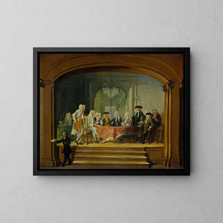 Cornelis Troost - Regents of the Aalmoezeniersweeshuis Orphanage in Amsterdam 1729.webp