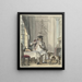 Mann am Tisch mit einem Weinglas und einem Knochen - Cornelis Troost — gerahmtes Bild an der Wand