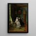 Liebe Unannehmbar, vielleicht eine Szene des Witwers Joost mit Lucia, 2. Szene des Stücks De wanhebbelijke liefde von CJ van der Lijn - Cornelis Troost — gerahmtes Bild an der Wand