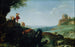 Landschaft mit der Flucht nach Ägypten - Cornelis van Poelenburch — Ansicht des Kunstwerks