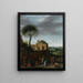 Der Martyrium des heiligen Stephanus - Cornelis van Poelenburch — gerahmtes Bild an der Wand