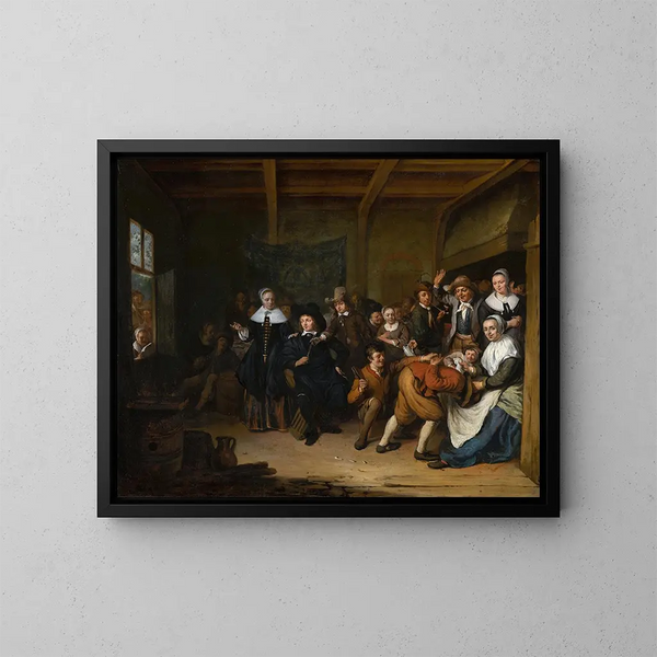 Die heiße Hand - Cornelis de Man — gerahmtes Bild an der Wand