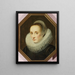 Portrait von Margarita de Vos - Cornelis de Vos — gerahmtes Bild an der Wand
