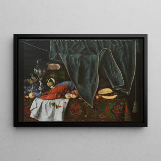 Cornelius Norbertus Gijsbrechts - Trompe Loeil With Breakfast Piece And Goblets.webp