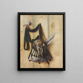 Cornelius Norbertus Gijsbrechts - Trompe Loeil With Falconers Bag And Other Equipment For Falconry.webp