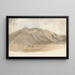 Landschaft mit Bergen im Norden von Wales - Cornelius Varley — gerahmtes Bild an der Wand