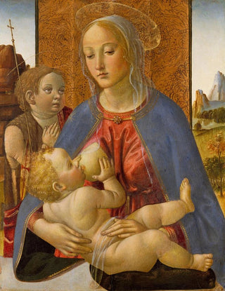 Cosimo Rosselli - Madonna and Child with the Young Saint John the Baptist.webp
