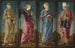 L'Annonciation mit Heiligen Franziskus und Ludwig von Toulouse vier Paneele - Cosmè Tura — Ansicht des Kunstwerks