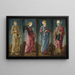 L'Annonciation mit Heiligen Franziskus und Ludwig von Toulouse vier Paneele - Cosmè Tura — gerahmtes Bild an der Wand