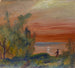Sonnenuntergang mit einem stehenden Mann am Ufer - Louis Michel Eilshemius — Ansicht des Kunstwerks