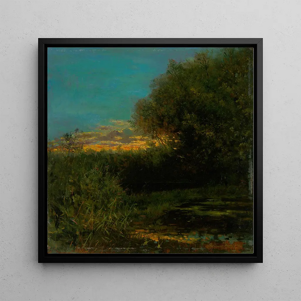Coucher de soleil et ombre d'arbre - Eduard Majsch