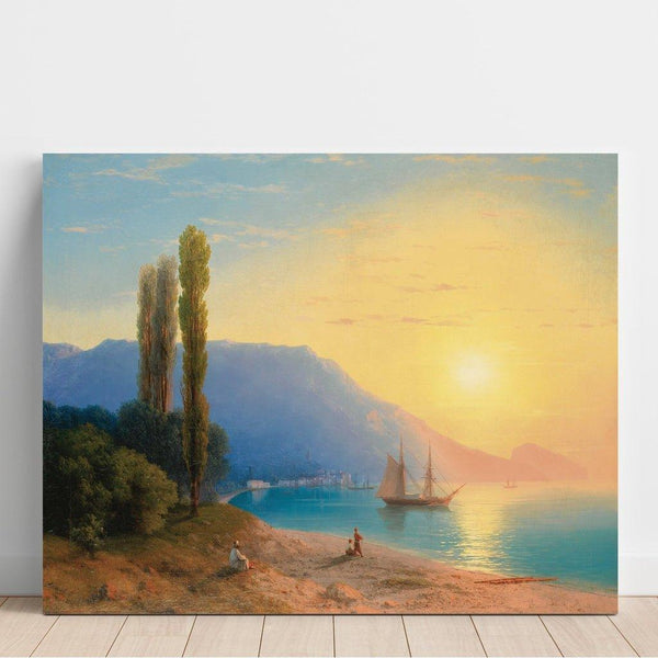 Reproduktion des Gemäldes Sonnenuntergang über Yalta - Ivan Konstantinovich Aivazovsky