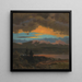 Sonnenuntergang über dem Hudson-Tal, New York - Frederic Edwin Church — gerahmtes Bild an der Wand