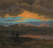 Sonnenuntergang über dem Hudson-Tal, New York - Frederic Edwin Church — Ansicht des Kunstwerks