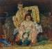 Paar menschlich in die Hocke, Die Familie - Egon Schiele — Ansicht des Kunstwerks