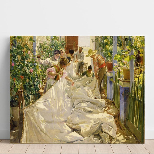 Reproduktion des Gemäldes Cousant la voile - Joaquín Sorolla