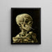 Reproduktion des Gemäldes Schädel eines rauchenden Skeletts mit Zigarette - Vincent Van Gogh