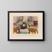 Imposition der Kardinalbarette bei Seine Eminenz Erzbischof McCloskey von New York - Currier & Ives — gerahmtes Bild an der Wand