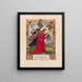 Jesus trägt sein Kreuz - Currier & Ives — gerahmtes Bild an der Wand