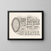 Unser Vater, der im Himmel ist - Currier & Ives — gerahmtes Bild an der Wand
