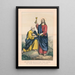 Saint Pierre recevant les clés - Currier & Ives — gerahmtes Bild an der Wand