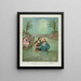 Le Baptême du Christ - Currier Ives — gerahmtes Bild an der Wand