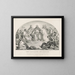 L'invitation du Sauveur - Currier & Ives — gerahmtes Bild an der Wand