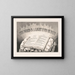 "Ta parole est une lumière sur mon chemin" - Currier & Ives — gerahmtes Bild an der Wand