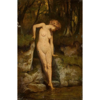 Curt Agthe - Female nude against landscape.webp