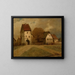 Fragment de ville - Curt Agthe — gerahmtes Bild an der Wand
