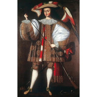 Cusco School - Archangel Eliel with Harquebus.webp