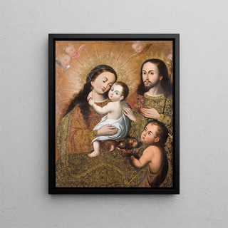 Cusco School - Holy Family with Saint John and a Goldfinch.webp
