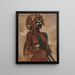 Guerrier noir - Cyprian Majernik — gerahmtes Bild an der Wand