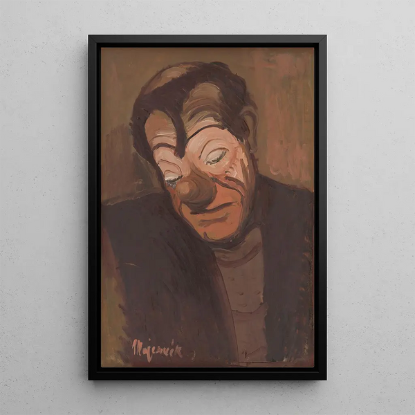 Clown - Cyprian Majernik — gerahmtes Bild an der Wand