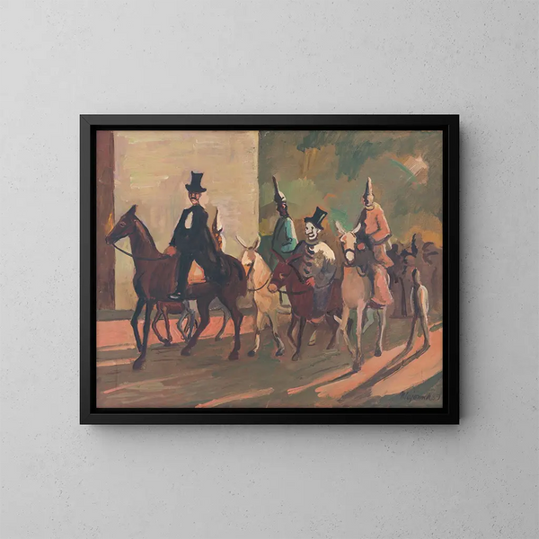 Eintritt in den Ring - Cyprian Majernik — gerahmtes Bild an der Wand