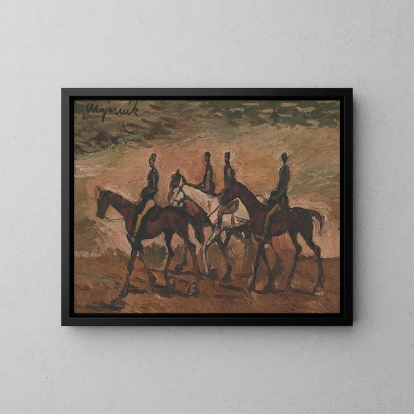 Patrouille équestre - Cyprian Majernik — gerahmtes Bild an der Wand