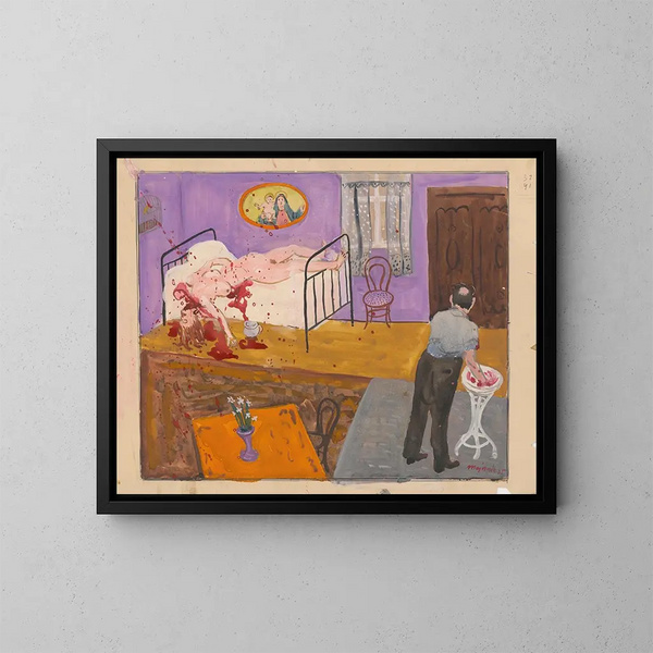 Amants à la périphérie - Cyprian Majernik — gerahmtes Bild an der Wand