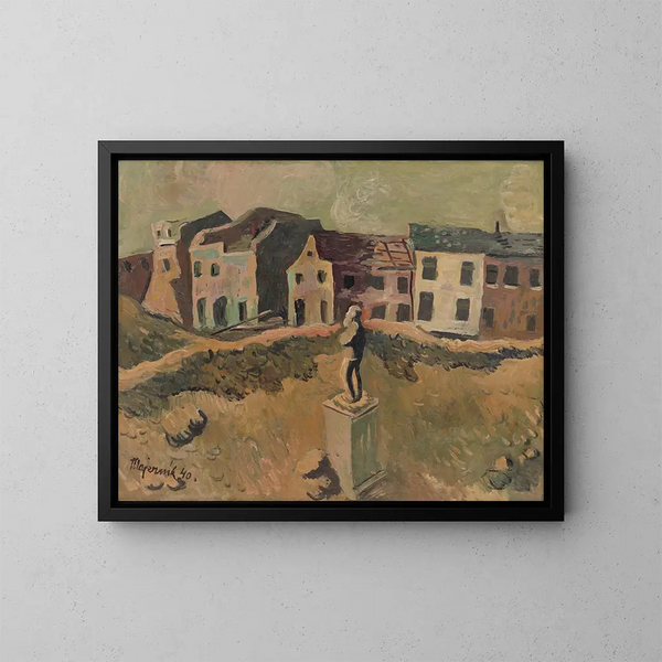 Denkmal eines berühmten Mannes - Cyprian Majernik — gerahmtes Bild an der Wand
