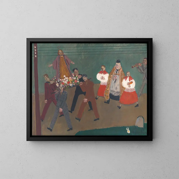 Prozession - Cyprian Majernik — gerahmtes Bild an der Wand