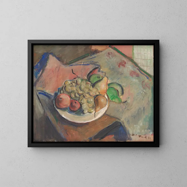 Naturstillleben-Gemälde - Cyprian Majernik — gerahmtes Bild an der Wand