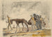 Studie für die Lithografie Flüchtlinge - Cyprian Majernik — Ansicht des Kunstwerks