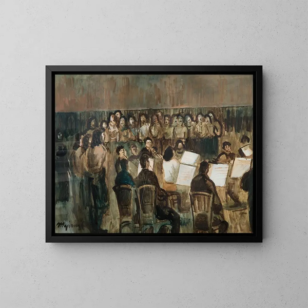 Das Konzert - Cyprian Majernik — gerahmtes Bild an der Wand