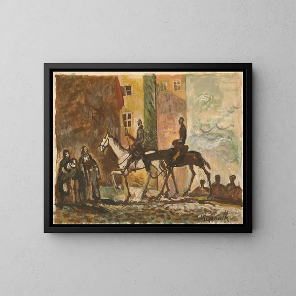 Rückkehr des Sieges - Cyprian Majernik — gerahmtes Bild an der Wand