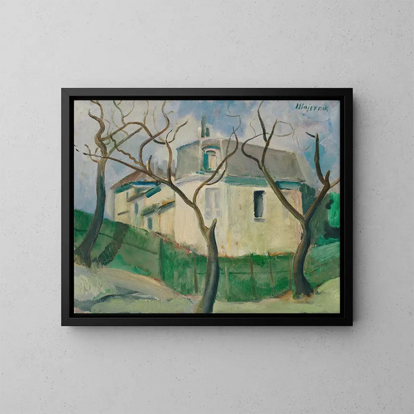 Villa im Garten - Cyprian Majernik — gerahmtes Bild an der Wand