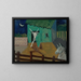 Innenhof - Cyprian Majernik — gerahmtes Bild an der Wand