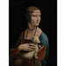 Reproduktion des Gemäldes Dame à l'hermine - Porträt von Cecilia Gallerani - Leonardo da Vinci