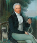 Porträt des preußischen Staatsmannes, Prinz Karl August von Hardenberg (1750-1822), im Park seines Tempelhof-Guts, bei Berlin - Daniel Caffé — Ansicht des Kunstwerks